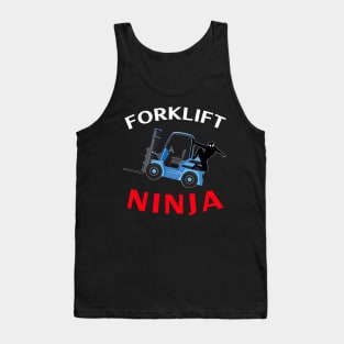 Forklift Ninja NFWBR Forklift Operator T-Shirt Tank Top